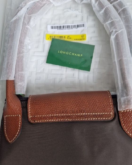 Czekolada/ BRĄZ Nowa torebka LONGCHAMP roz M