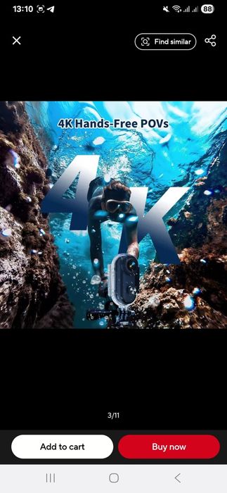 Камера 4к. 180. HD.