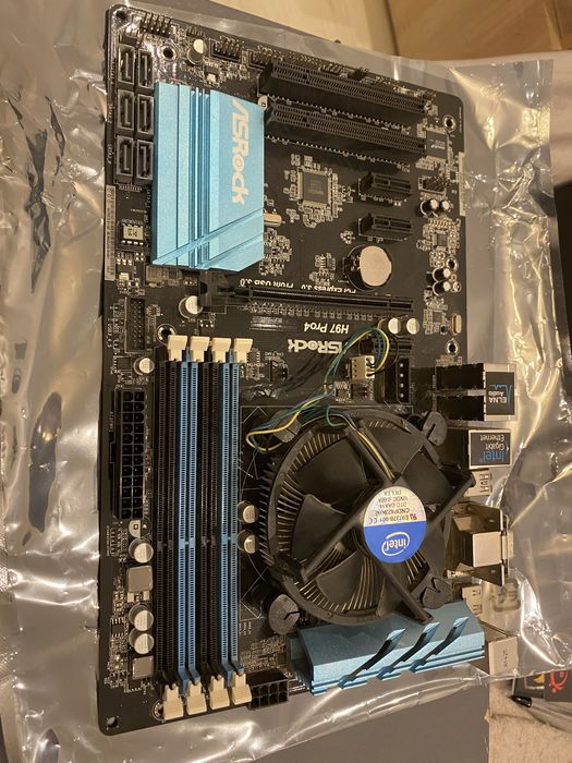 Материнская плата ASRock H97 Pro4 + Intel Core I5 - 4690k