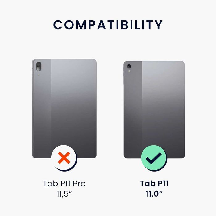 kwmobile Etui kompatybilne z Lenovo Tab P11 Pro ze skóry PU i płócienn