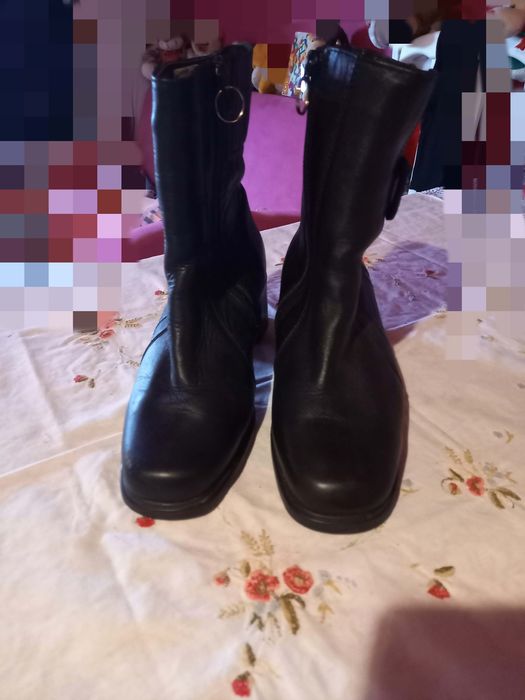 Buty skórzane ocieplane 38