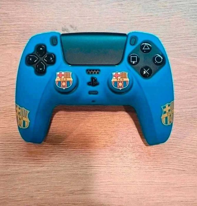 Silikonowe etui antypoślizgowe pad kontroler Playstation FC Barcelona