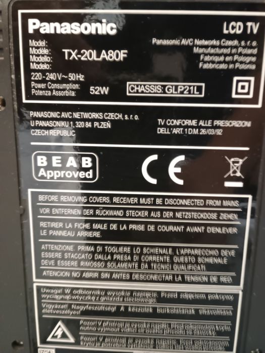 Telewizor Panasonic 20cali