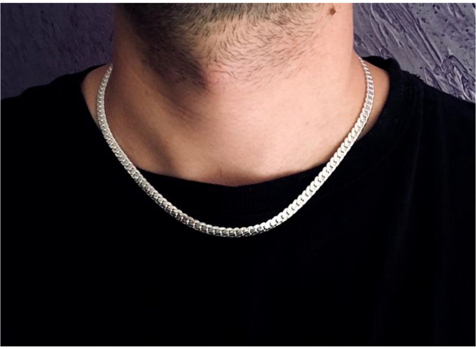 Комплект срібло 925 Знижка -70%! Ланцюжок+браслет чоловічий