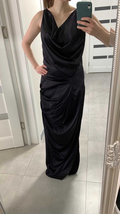 Дизайнерська максі сукня з натурального шовку anja gockel London