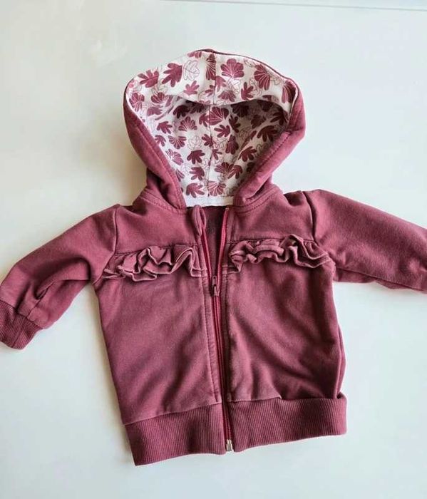 O. słodka bluza z kapturem dla maluszka bardzo dobrej jakości