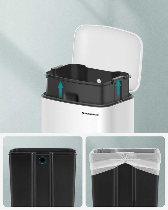 Kosz na śmieci / pojemnik / śmietnik / 30L / SONGMICS !7053!