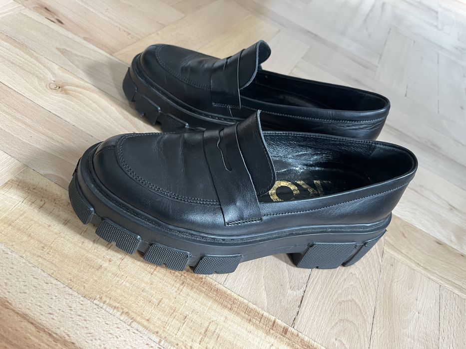 Buty damskie mokasyny Ryłko czarne r. 36 Real. 37
