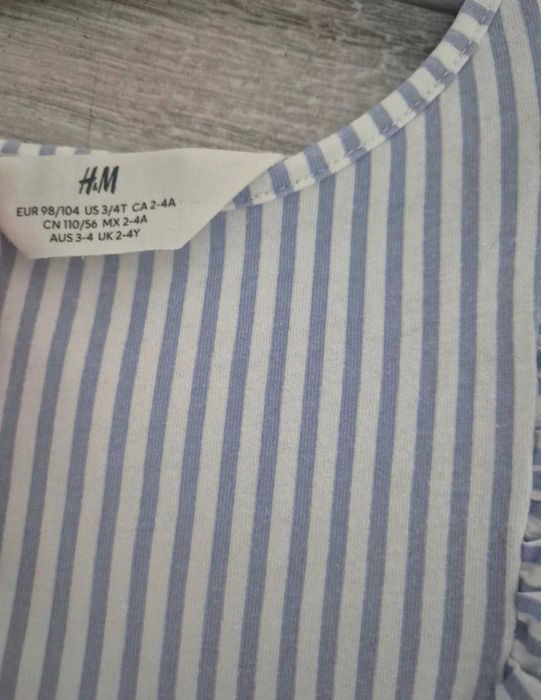 3pack sukienki lato dla.dziewczynki H&M 98/104