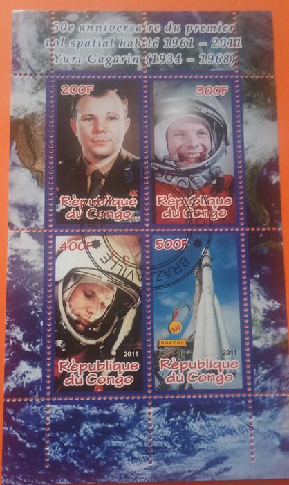 znaczki pocztowe tematyczne - kosmos