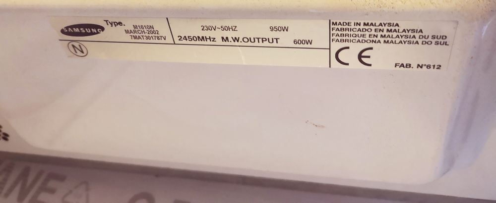 Microondas Samsung + Tampa Proteção