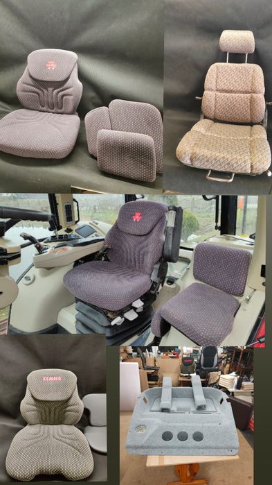 Fotel siedzenie poduszka tapicerka ciągnik traktor kombajn ładowarka