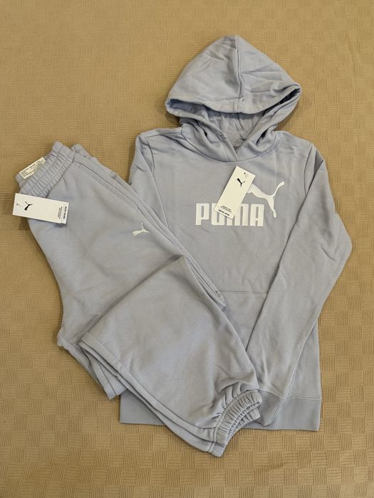 Оригінальний костюм puma,чорний костюм,флісовий костюм puma