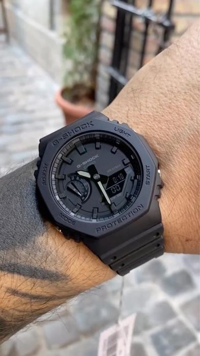 Casio G-Shock GA-2100 «Casioak» — чоловічий годинник, повний комплект
