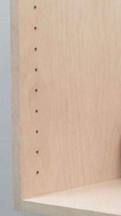 Szablon stolarski rząd otworów  fi 4 i 16,2  rozstaw 32 mm - 552x74x3