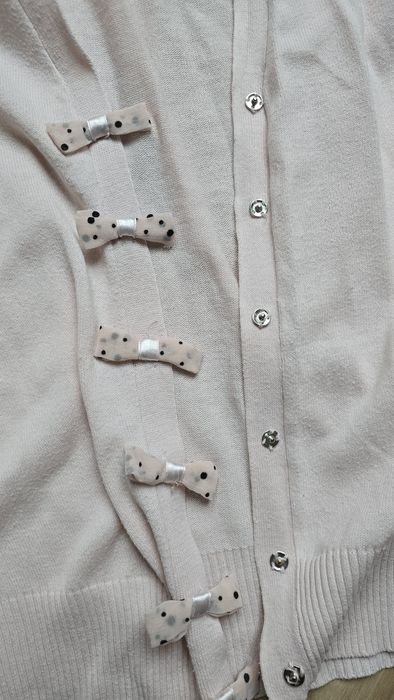 lekki kardigan pudrowy róż