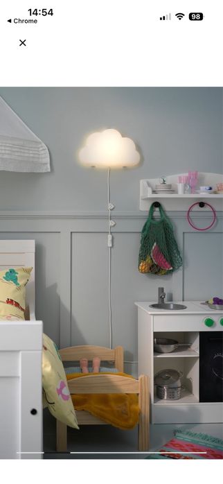 Candeeiro LED de parede, nuvem branco