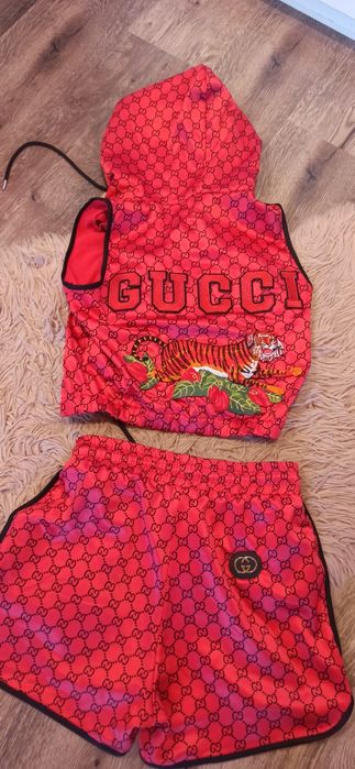 Gucci komplet S/M mega satyna logowany