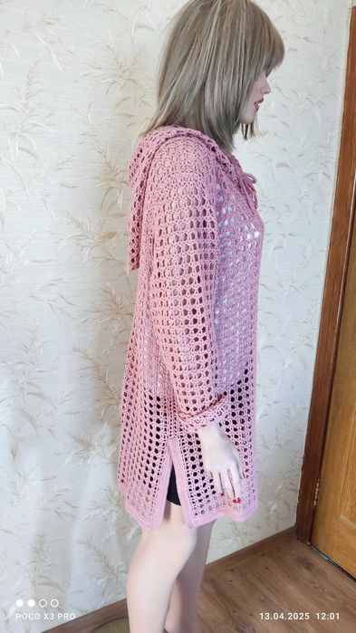 Туника-сетка с капюшоном. Єксклюзив. Новое.