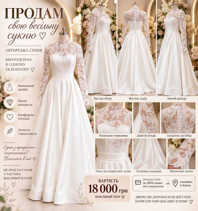Продам свою весільну сукню