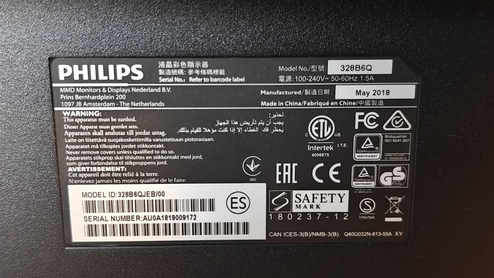 Monitor 32" Philips Brilliance 328B6Q QHD | IPS | Pivot Stan doskonały