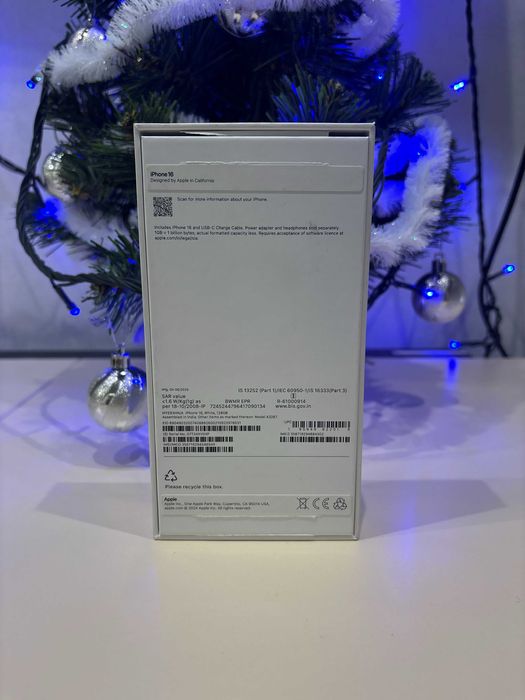 Як новий Apple iPhone 16 128GB White Neverlock, Айфон 16, Гарантія