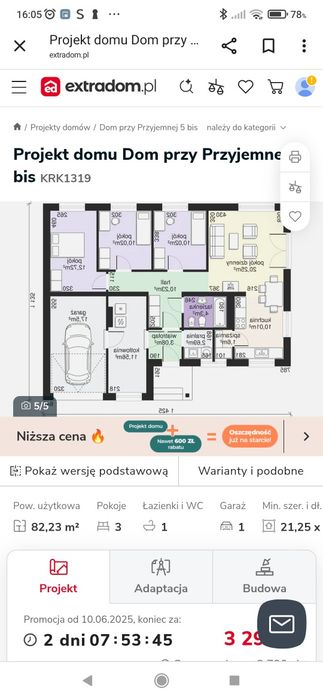 Projekt domu parterowego