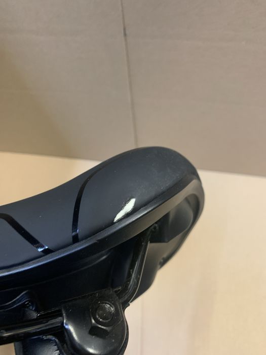 Siodełko rowerowe MTB cross poankowe memory foam czarne