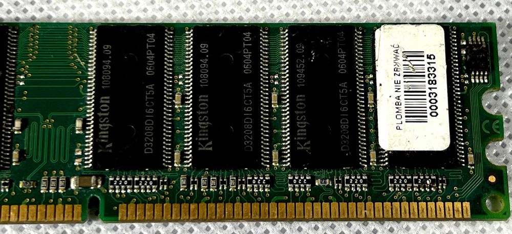 Pamięć RAM Kingston KVR400X64C3A/512 512MB DDR1 400MHz DIMM
