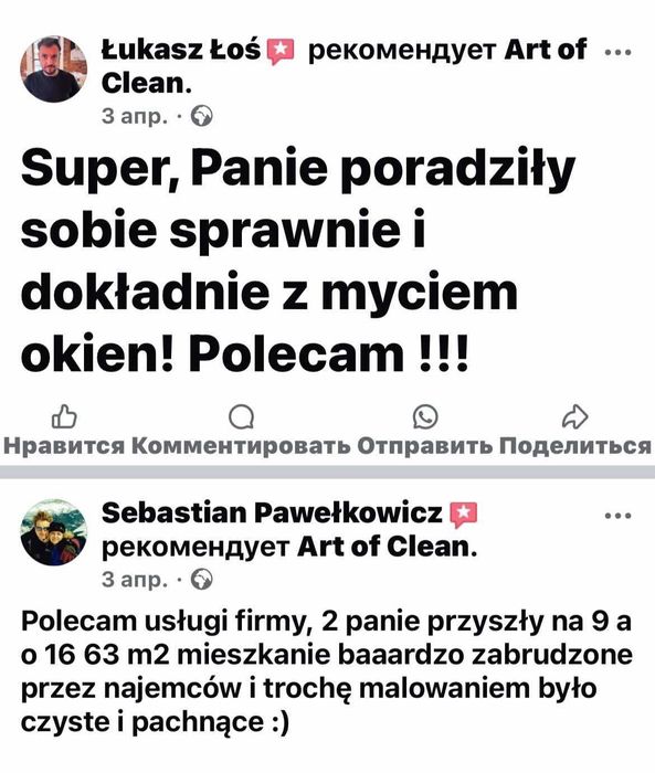 Sprzątanie po wynajmie