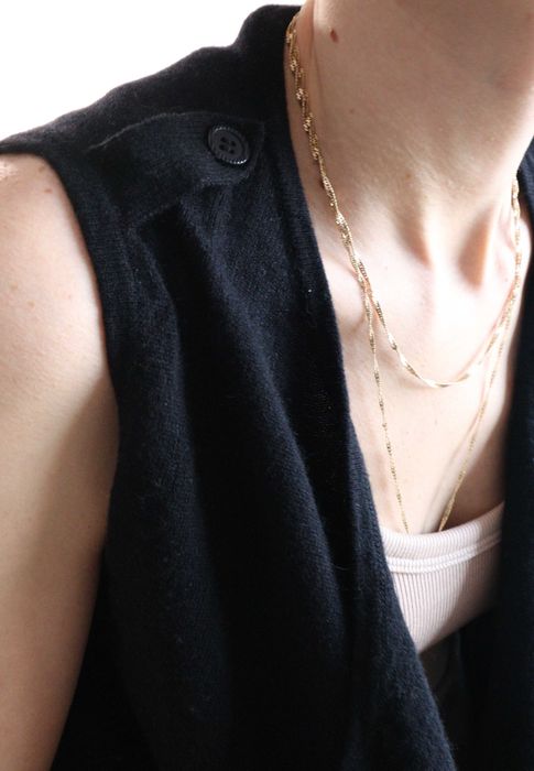 Wełniano-kaszmirowa kamizelka wełna kaszmir S