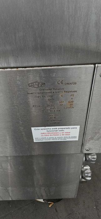 Grelhador Rotativo Porco no Espeto Gressilva