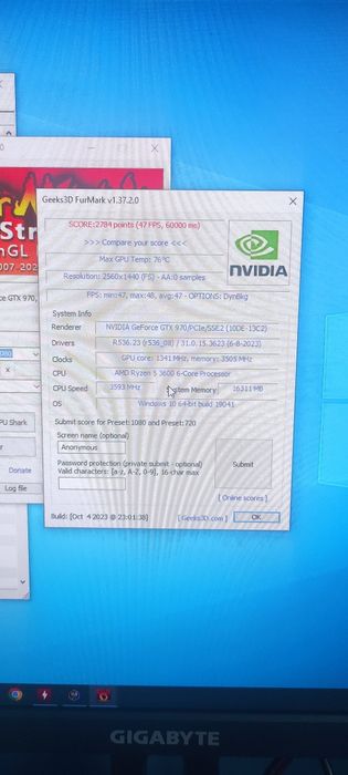 PC Aorus Elite B450 Ryzen 5 3600 GTX 970 Gaming G1