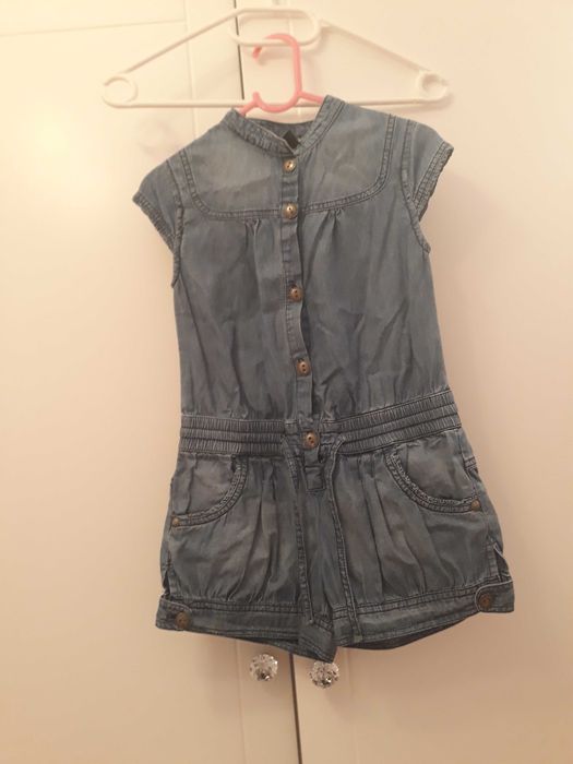 Jeans kombinezon Zara Kids dla dziewczynki r. 118