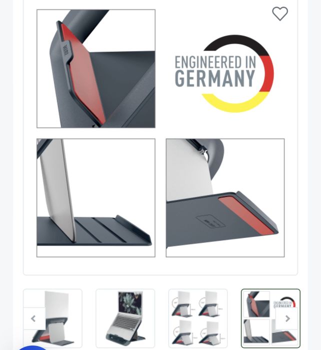 Podstawa pod laptop LEITZ ERGO COSY grafitowa