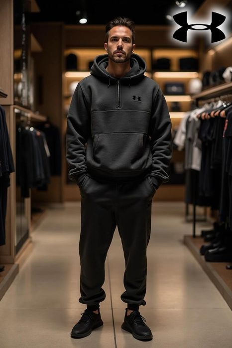 Зимовий спорт.костюм з худі на двухсторонньому флісі.