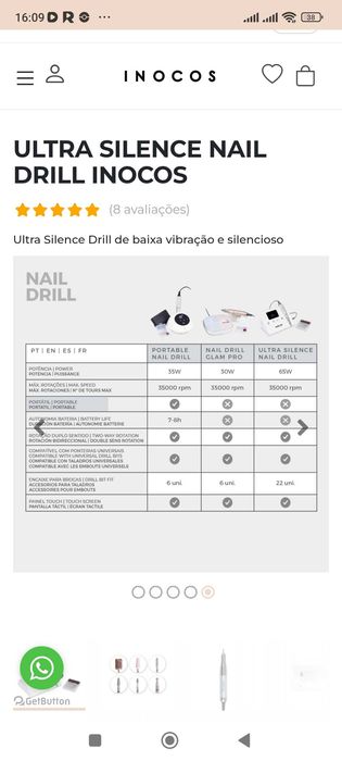 Motor de unhas 50 euros