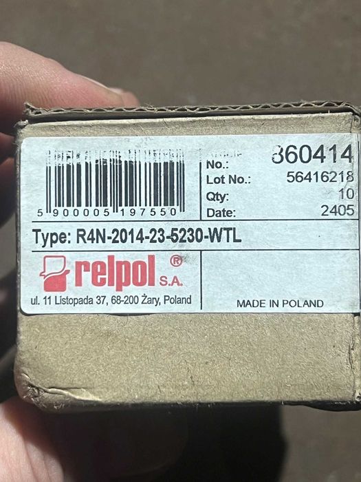 реле Relpol 220В