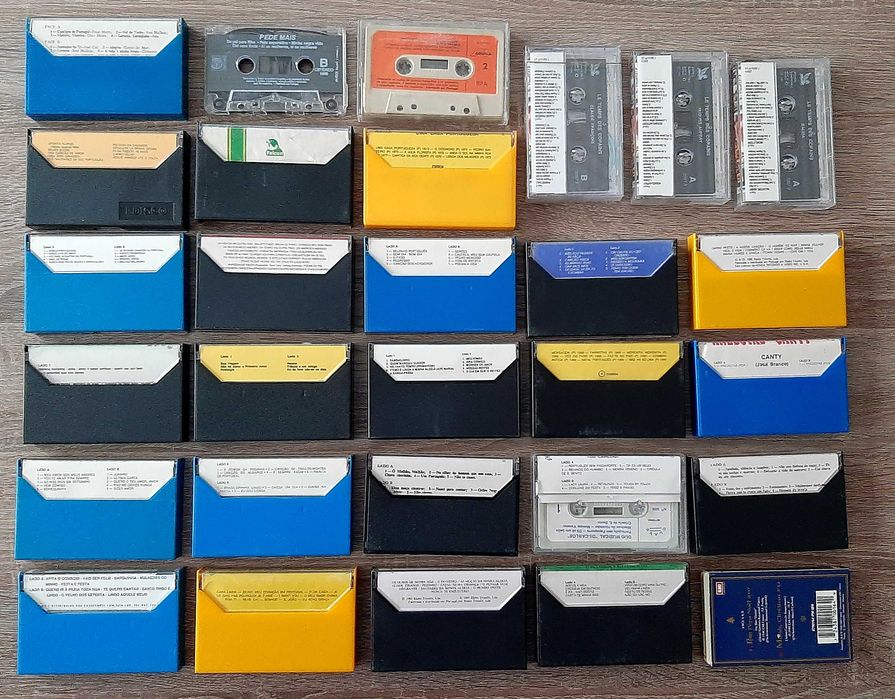 30 cassetes ( k7 ) audio