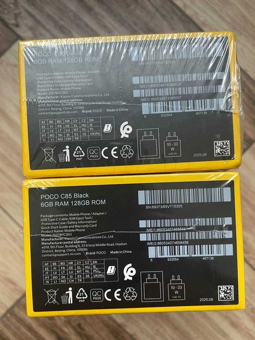 Смартфон POCO C85  6/128GB Black Глобальна версія