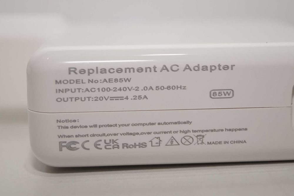 WS378  Zasilacz Ładowarka MagSafe 2 85W do Apple MacBoo