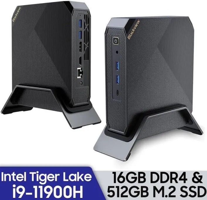 Mini PC BlackView MP200 TIGER LAKE I9- 11900H 16Gb+512Gb W11PRO-NOVO NA CAIXA