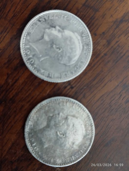 Moeda 100 Réis - Manuel II