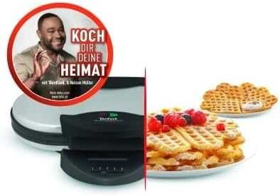 Вафельниця Tefal WM 311D 10 вафель Чорний, Нержавіюча сталь 1200 Вт