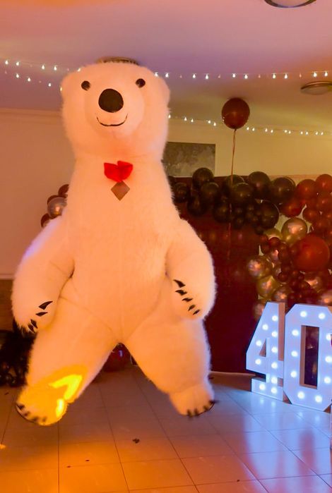 Fotobudka 360, Biały miś, Stich, dmuchany namiot imprezowy