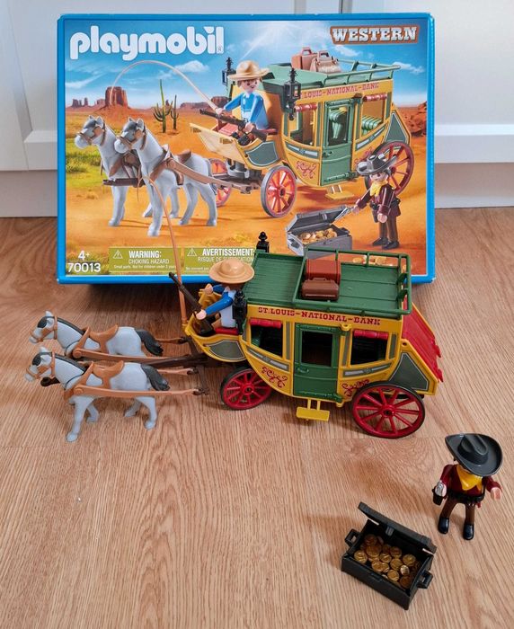Carroça Playmobil Western 70013 – Diligência do Oeste (Com Caixa Original)