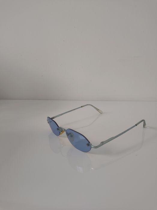 Vision Express błękitne srebrne męskie/unisex okulary przeciwsłoneczne