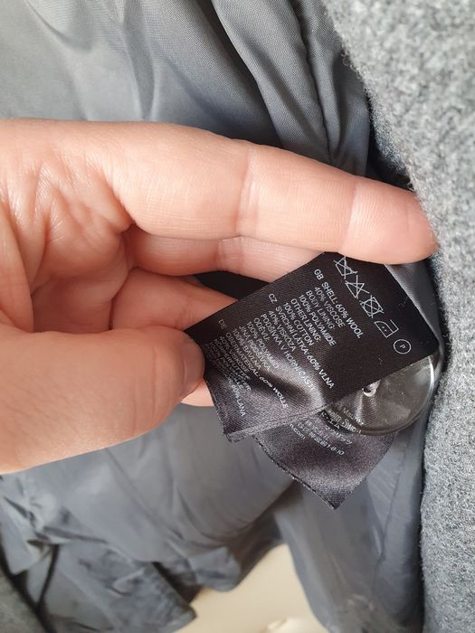 Płaszcz, 60% wełna, 40% wiskoza, H&M Divided, rozm.38
