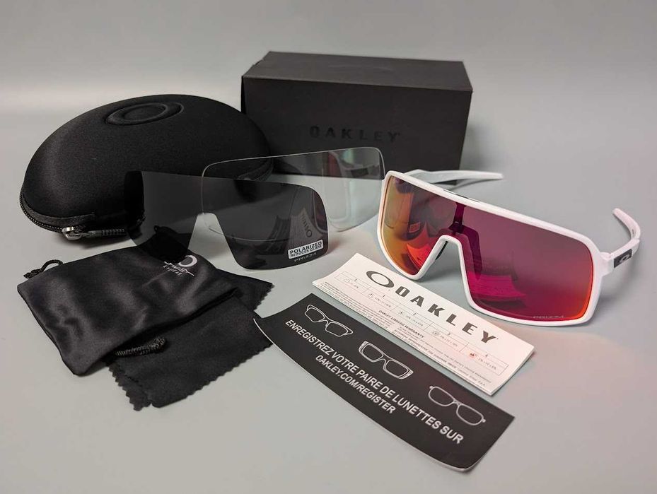Велоокуляри велоочки Oakley Sutro набір 3 лінзи