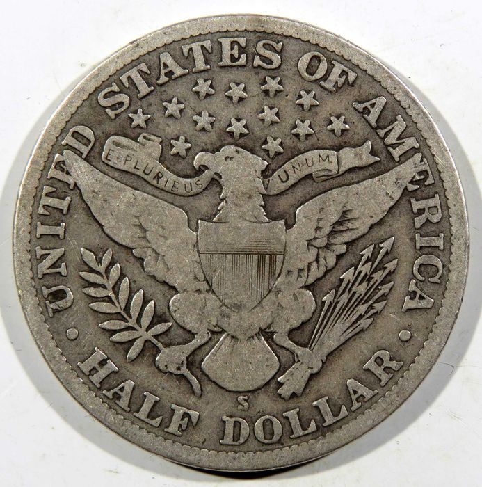 Estados Unidos da América – ½ Dólar "Barber" 1912-S PRATA